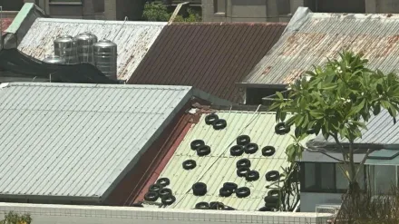 新北住宅屋頂驚見「黑色甜甜圈」網狂猜用途　米其林解答了