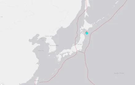 快訊/北海道附近海域發生規模5.8地震　青森岩手最大震度4級