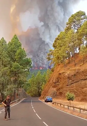 影/西班牙森林大火延燒1800公頃　當局警告火勢已失控緊急疏散6村莊