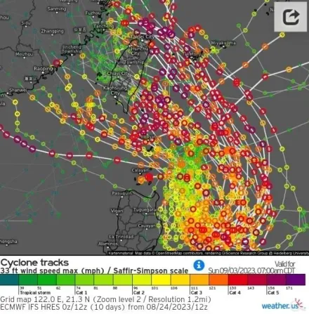 蘇拉颱風襲台機率持續上升！逼近東部海面恐達強颱