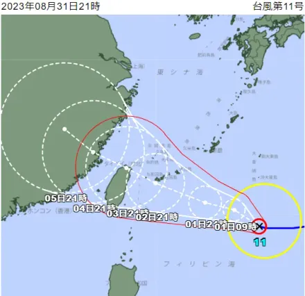 路徑再南偏！日本最新預測海葵颱風「台北直直撞」　西北颱威力強大