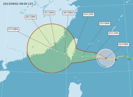 海葵颱風/暴風圈擴大！陸警再增雲林台南　最新預報海葵增強中