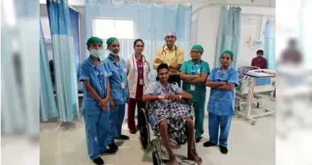 平時有做好事！印度男被2根1.8公尺鋼筋刺穿身體　緊急手術竟超幸運救回一命