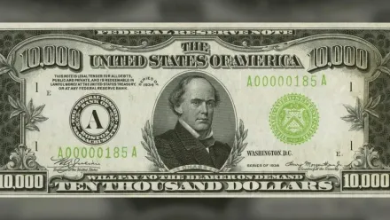 經濟大蕭條時期「1萬面額美鈔」  以1544萬元售出刷新記錄
