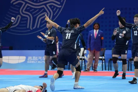 杭州亞運/首度參賽就奪銅！中華男子卡巴迪不敵伊朗　銅牌確定