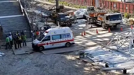 台中國際會展中心工安意外！工人「30米高空」墜地送醫不治