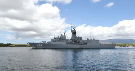 澳洲軍艦航經台灣海峽　國防部：全程掌握