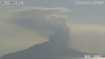 日本不平靜！能登強震前鹿兒島火山先噴發　火山灰噴飛達1600公尺