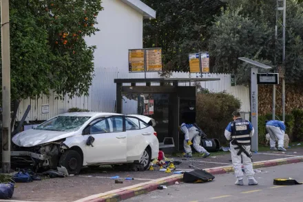 以色列中部城市汽車攻擊1死17傷　 2兇嫌為約旦河西岸巴勒斯坦人