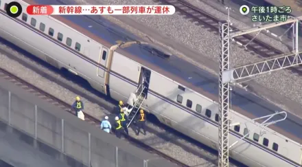 影/高架電纜垂落軌道！日本3條新幹線停駛　逾12萬人受影響