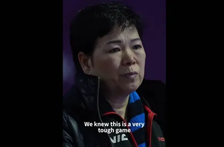 影/桌球阿嬤哭了！60歲倪夏蓮不敵葡萄牙　「對不起隊友」無緣巴黎奧運
