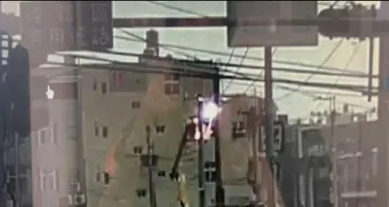 台電工程員遭高壓電擊　「藍光爆閃」再冒煙…事故瞬間曝光