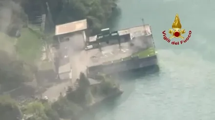 影/義大利水力發電廠爆炸「濃煙狂冒地下八層塌陷」4死多人失蹤