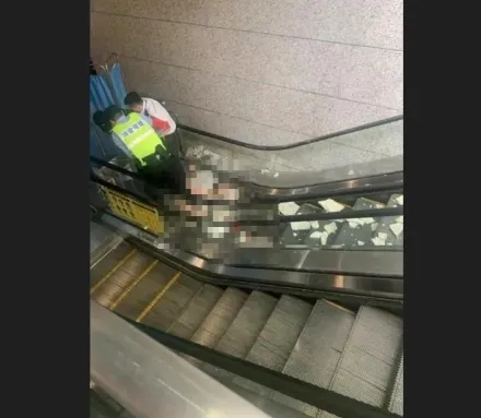 驚！重慶地鐵站「大片石磚砸落」孕婦後腦著地爆血　心跳2度驟停