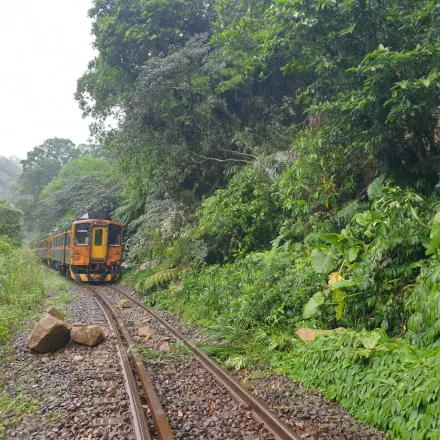 影/暴雨衝擊！平溪大華車站鐵軌「驚見大量落石」