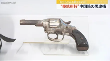 在日本機場持槍被逮！33歲陸男背包搜出「左輪式手槍」　辯稱：以為玩具槍
