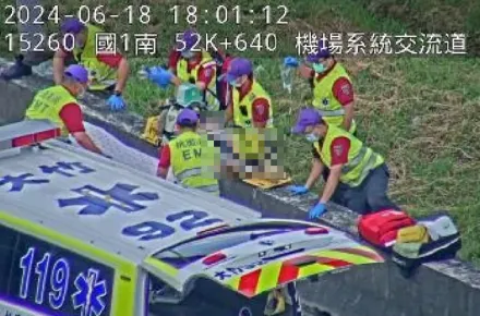 快訊/五楊高架驚傳30歲男駕駛墜落　送醫搶救無效死亡
