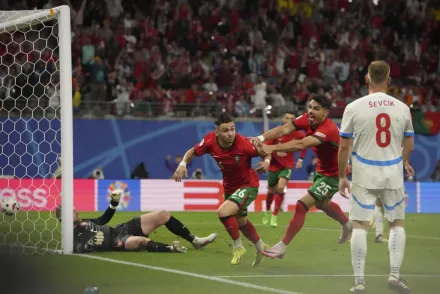 歐國盃葡萄牙2比1逆轉捷克　替補新星孔塞桑「光速進球」112秒完成絕殺
