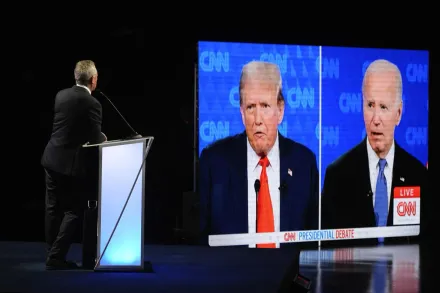 拜登辯論會聲音沙啞顯疲態　CNN民調：近七成民眾認為川普表現較優秀