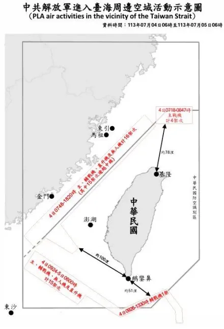 東部戰區海上實彈考核　多批大陸機艦擾我防空識別區