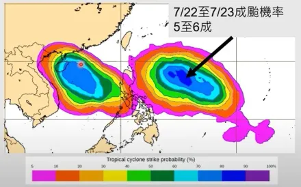 預估颱風「生成機率5至6成」　賈新興：7/23晚外圍環流恐影響台灣