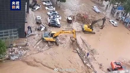 陝西寶雞暴雨引發洪水土石流！「市區堆滿爛泥」　路塌橋毀釀5死8失蹤
