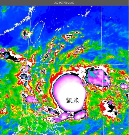 颱風「凱米」發展迅速逼台！鄭明典曬「1圖」驚呼：少見的強烈對流