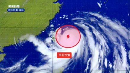 凱米颱風暴風圈觸陸！影響台灣最劇時刻曝　上半天「2區雨勢漸大」