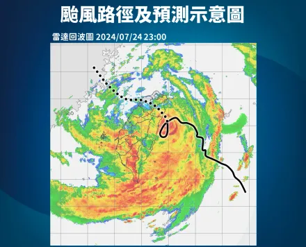 凱米強颱凌晨南澳登陸！氣象署提醒中南部：降雨才剛開始