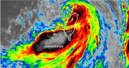 凱米颱風「北部風雨比預期小」原因曝　專家示警南台灣：今天是雨勢最大的一天