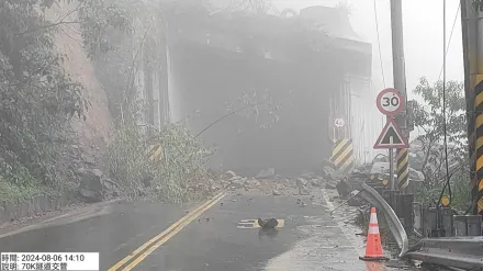 快訊/午後雷雨猛炸！阿里山台18線明隧道再度坍方　路又斷