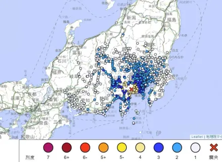 日本神奈川縣發生規模5.3地震　氣象廳：與南海海槽無關