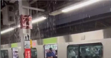 東京入夜破紀錄大暴雨！新幹線車站內「洗車」　羽田機場暫停起飛