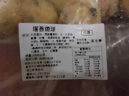 素「塔香燒球」摻豬雞魚！北市2素食店檢出　製造商可罰700萬