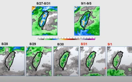 中颱珊珊前進日本！賈新興曝台灣未來10天雨區：9/3有熱帶擾動發展
