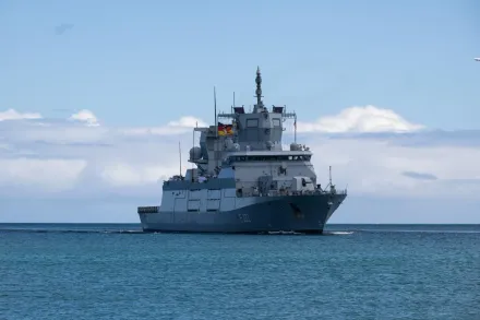 德國海軍印太巡弋要角　巴登符騰堡號巡防艦與法蘭克福號補給艦