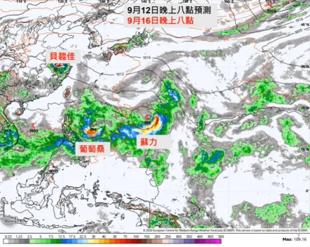 中秋前夕雙颱共舞？賈新興曝「葡萄桑、蘇力」有望成形　這天起影響台灣