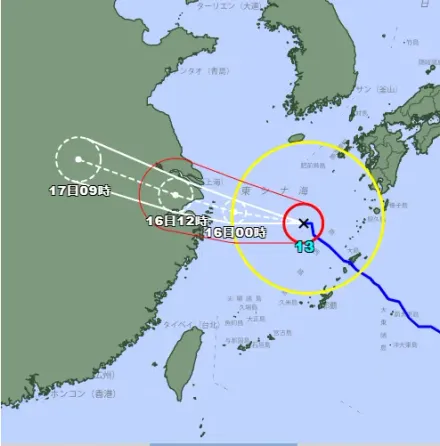 中颱貝碧佳奔向大陸！日本氣象廳預測「今晚2熱低壓將生成」