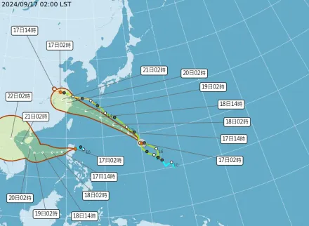 中秋雨彈開轟！蘇力今將生成「恐三颱共舞」　侵台機率曝光