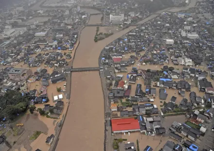 影/日本石川縣降「歷史性豪雨」導致逾10人失蹤　7旬翁在家遇山崩罹難