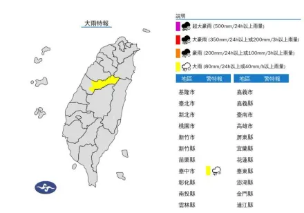 快訊/雨彈來了！「1地」大雨特報　一路炸到入夜