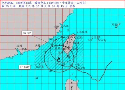 山陀兒太難搞！愈慢減弱愈快　氣象粉專曝：登陸後會很快潰散