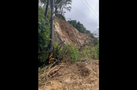 影/瑞芳「阿美家園」土石流狂炸！87戶居民受困　今早搶修中