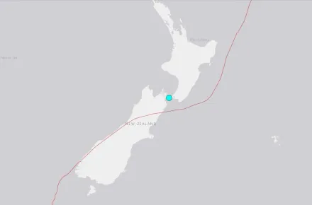 紐西蘭中部規模5.7地震　多地明顯搖晃