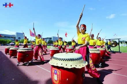 展現中華文化力與美　陸專戰鼓隊、埔光龍隊國慶表演呈現磅礡氣勢及藝術之美