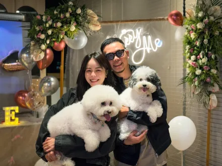 草屯囝仔樞育結婚了！求婚交往10年伴侶「緊張到快哭」　一家4口合照曝光