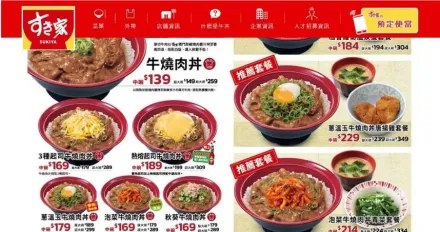 平價丼飯「SUKIYA」無預警全面調漲　「1品項」暴漲40元