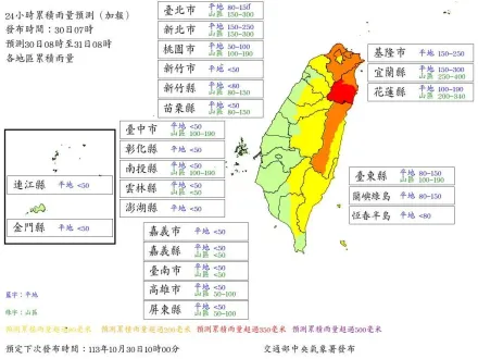 康芮最新風雨預測出爐！「桃園」等8縣市颱風假達標　注意強風