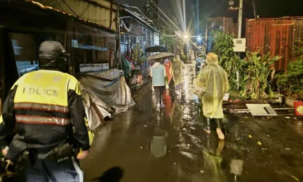 康芮颱風觸陸風雨越晚越大　新北新店危險區域預防性撤離457人