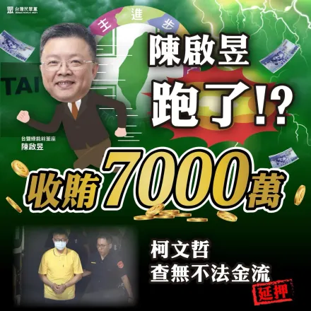 柯文哲延押2個月　陳啟昱坐桶子烙跑？民眾黨怒轟：台南院檢唱雙簧放水菊系大將